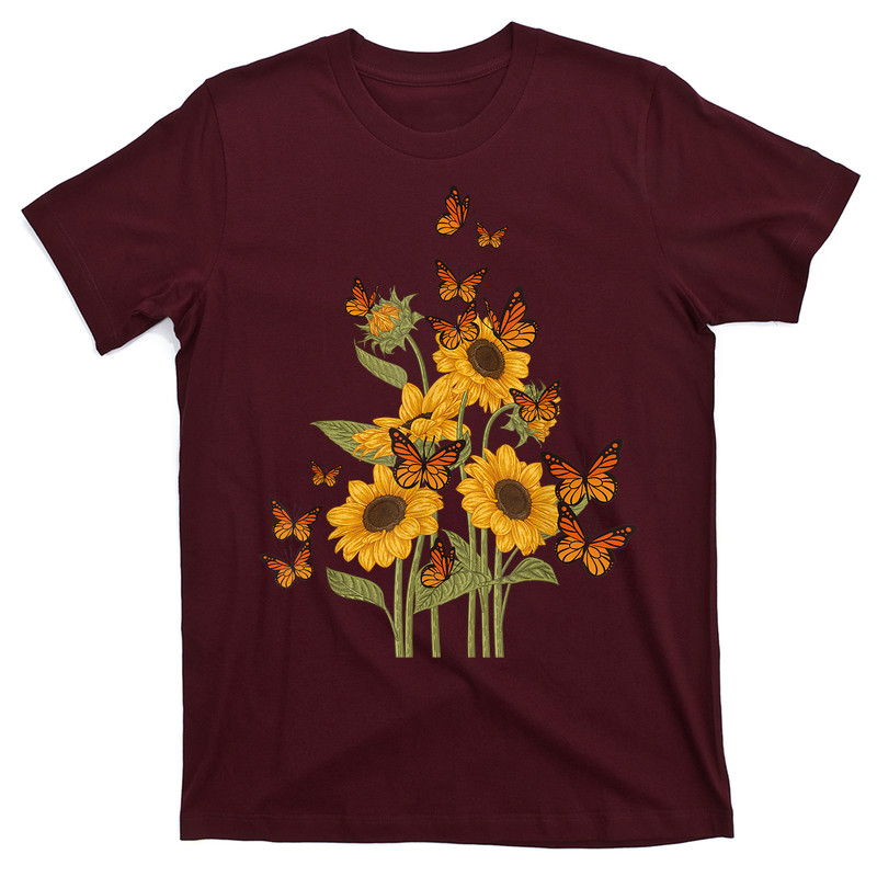 Butterfly Tree Beautiful Animal Butterflies Tree Nature T-shirt