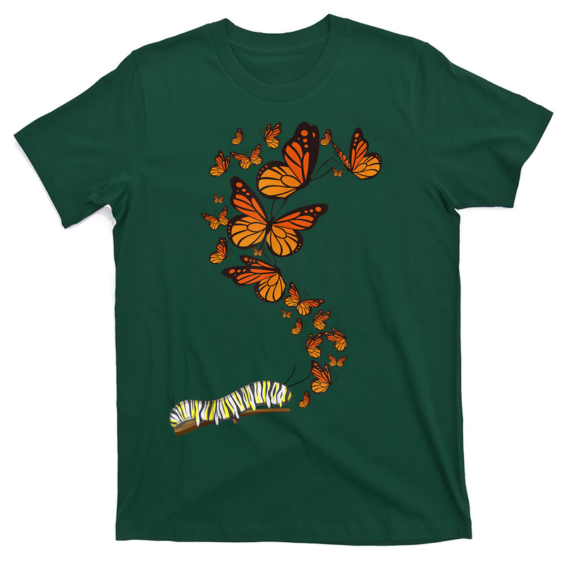 Cute Monarch Butterfly Love Heart T-shirt