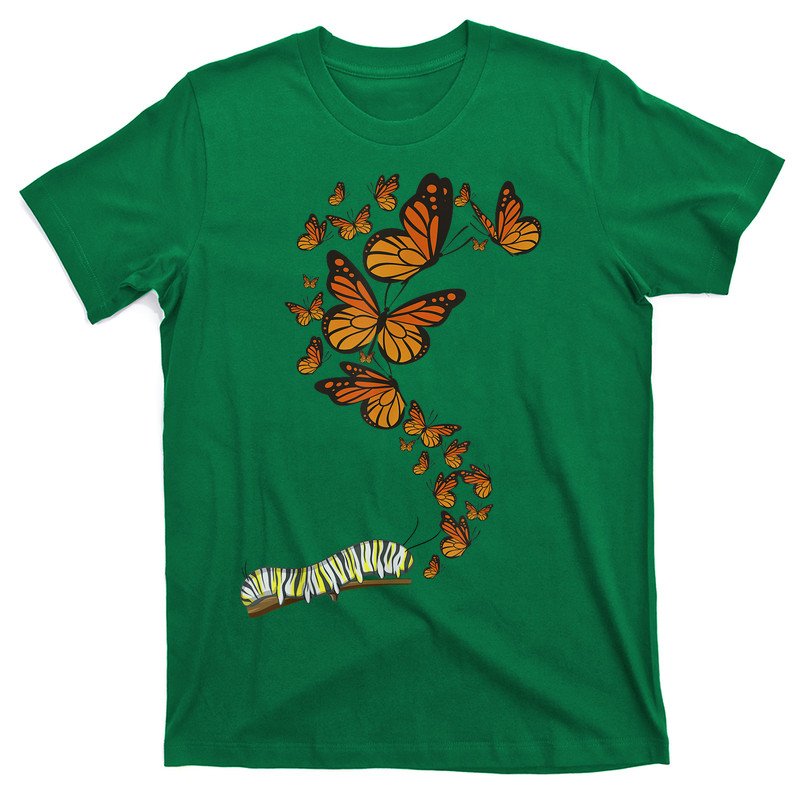 Cute Monarch Butterfly Love Heart T-shirt