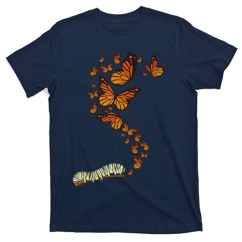 Cute Monarch Butterfly Love Heart T-shirt