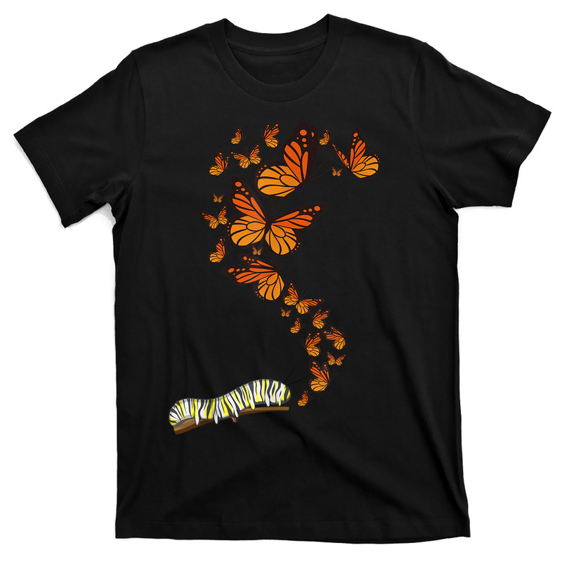 Cute Monarch Butterfly Love Heart T-shirt