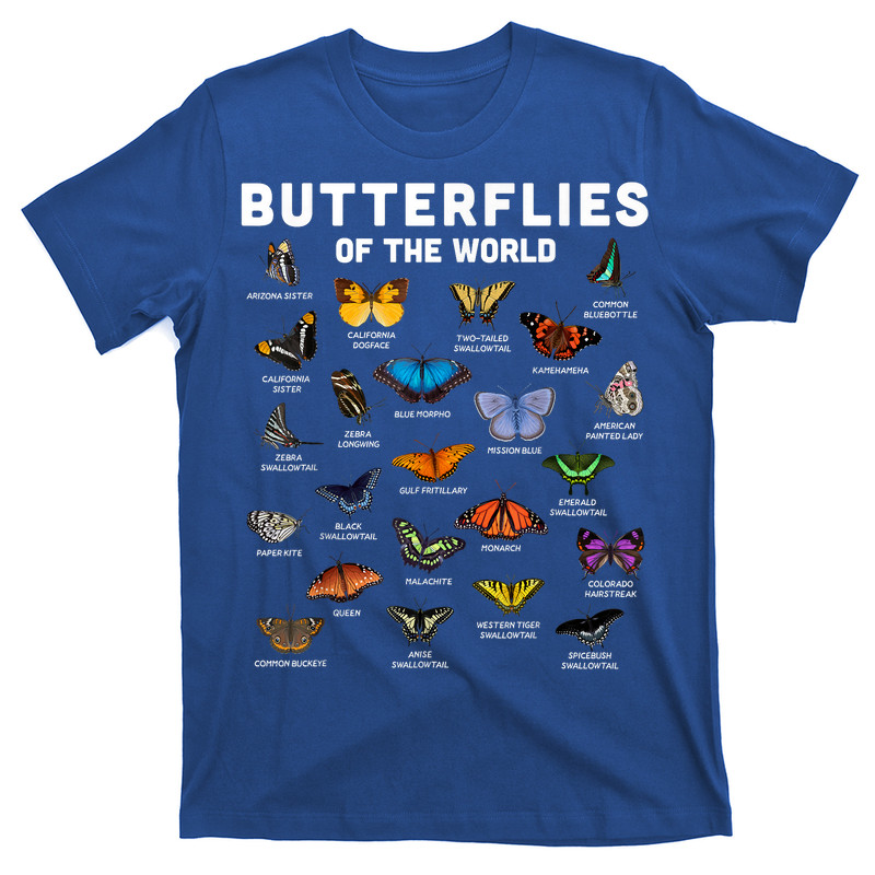 Butterfly Shirt Butterflies Of The World Butterfly Lover T-shirt