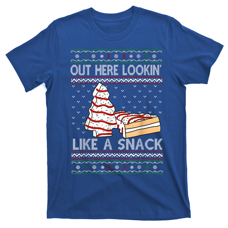 Out Here Lookin Like A Snack Debbie Cakes Christmas Tree T-Shirt