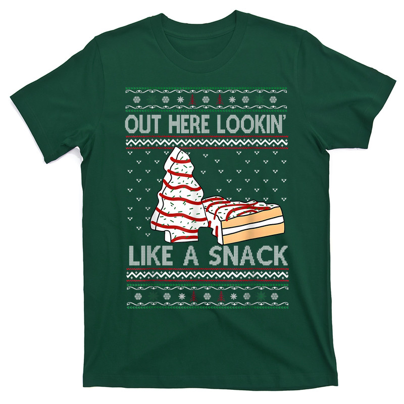 Out Here Lookin Like A Snack Debbie Cakes Christmas Tree T-Shirt