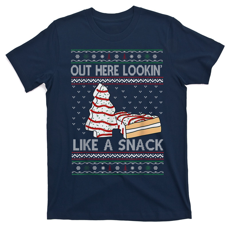 Out Here Lookin Like A Snack Debbie Cakes Christmas Tree T-Shirt