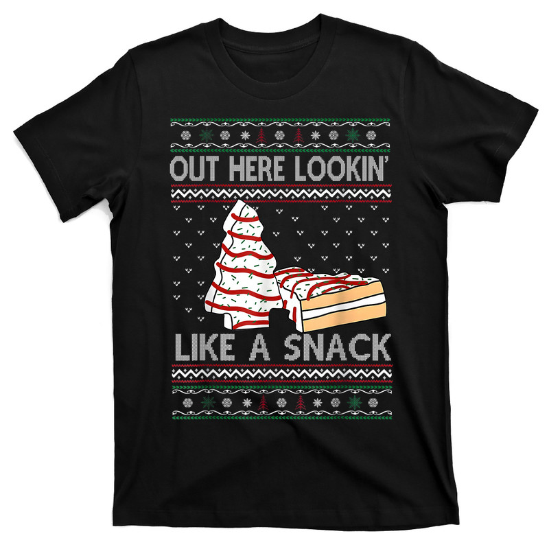 Out Here Lookin Like A Snack Debbie Cakes Christmas Tree T-Shirt