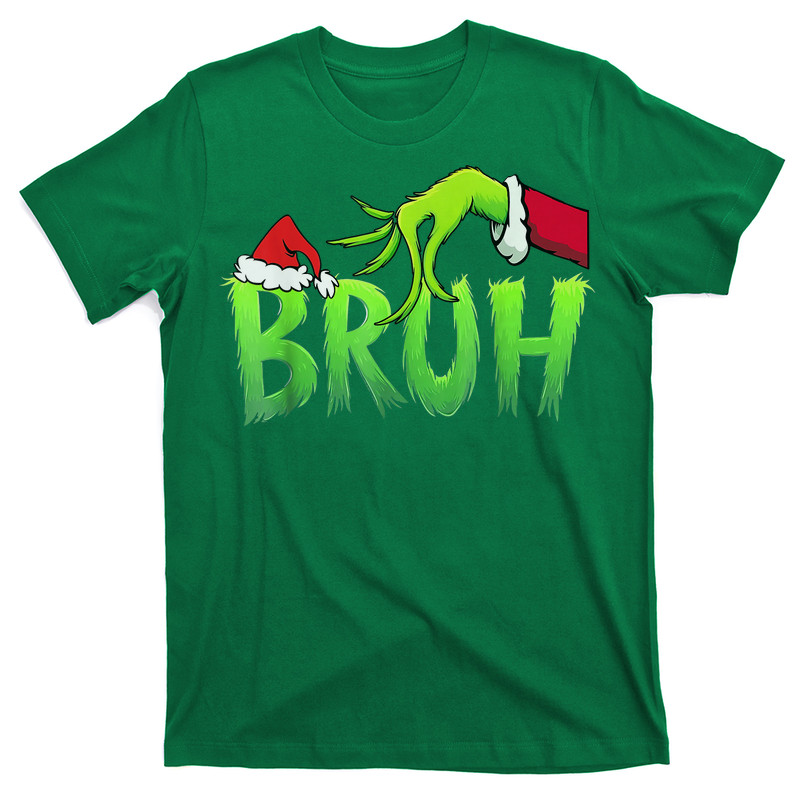 Bruh Christmas Shirt Kids Xmas Teens Boys Funny Christmas T-Shirt