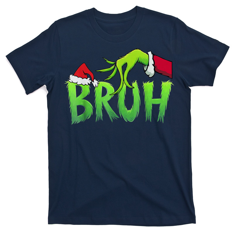 Bruh Christmas Shirt Kids Xmas Teens Boys Funny Christmas T-Shirt