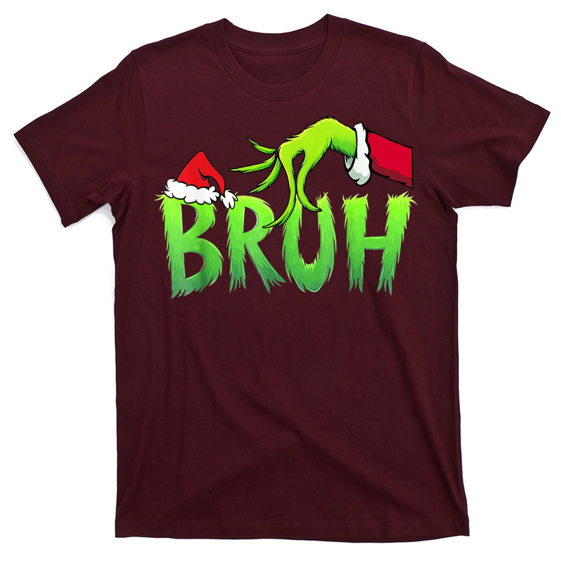 Bruh Christmas Shirt Kids Xmas Teens Boys Funny Christmas T-Shirt