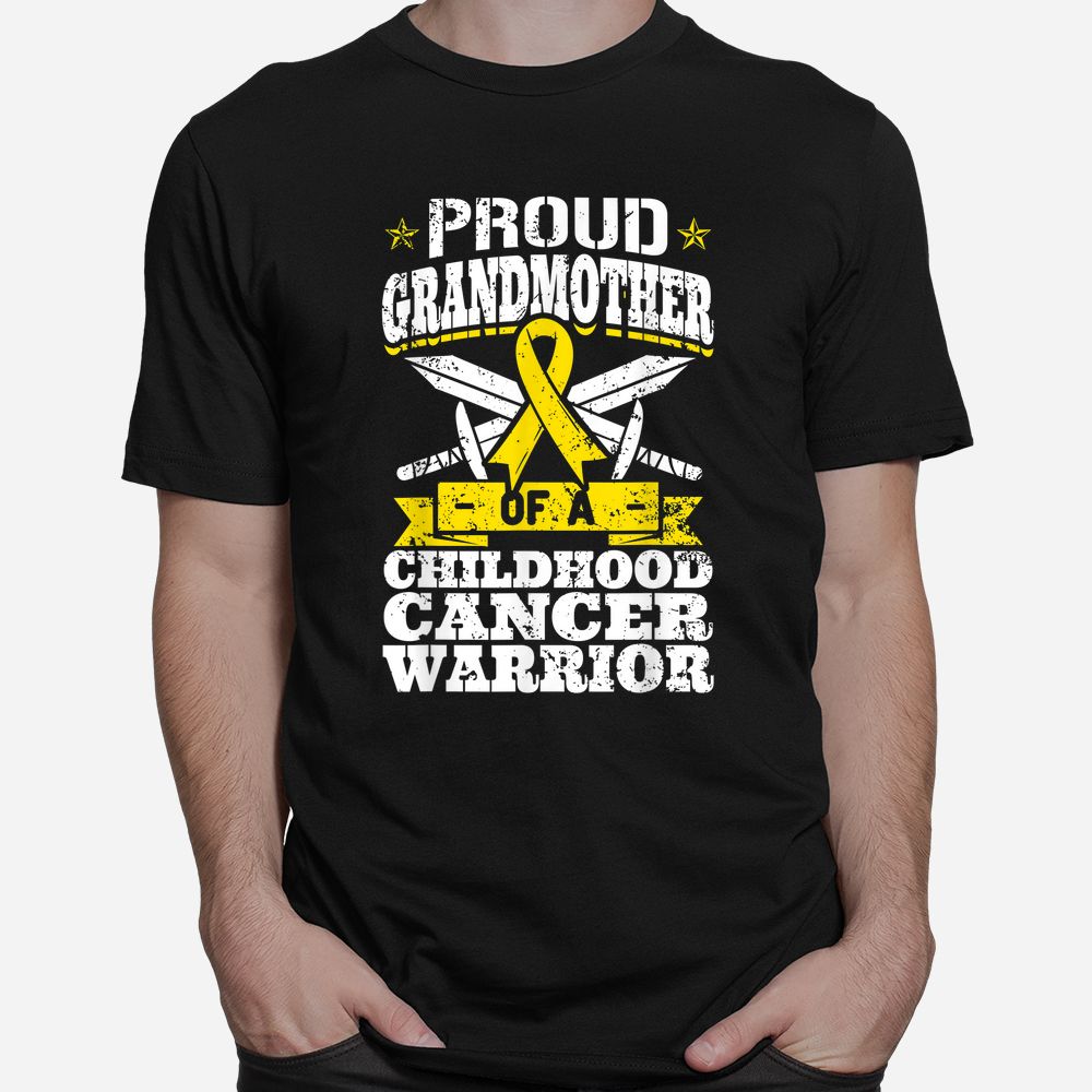 Proud Grandmother Of A Childhood Cancer Warrior Awareness Shirt