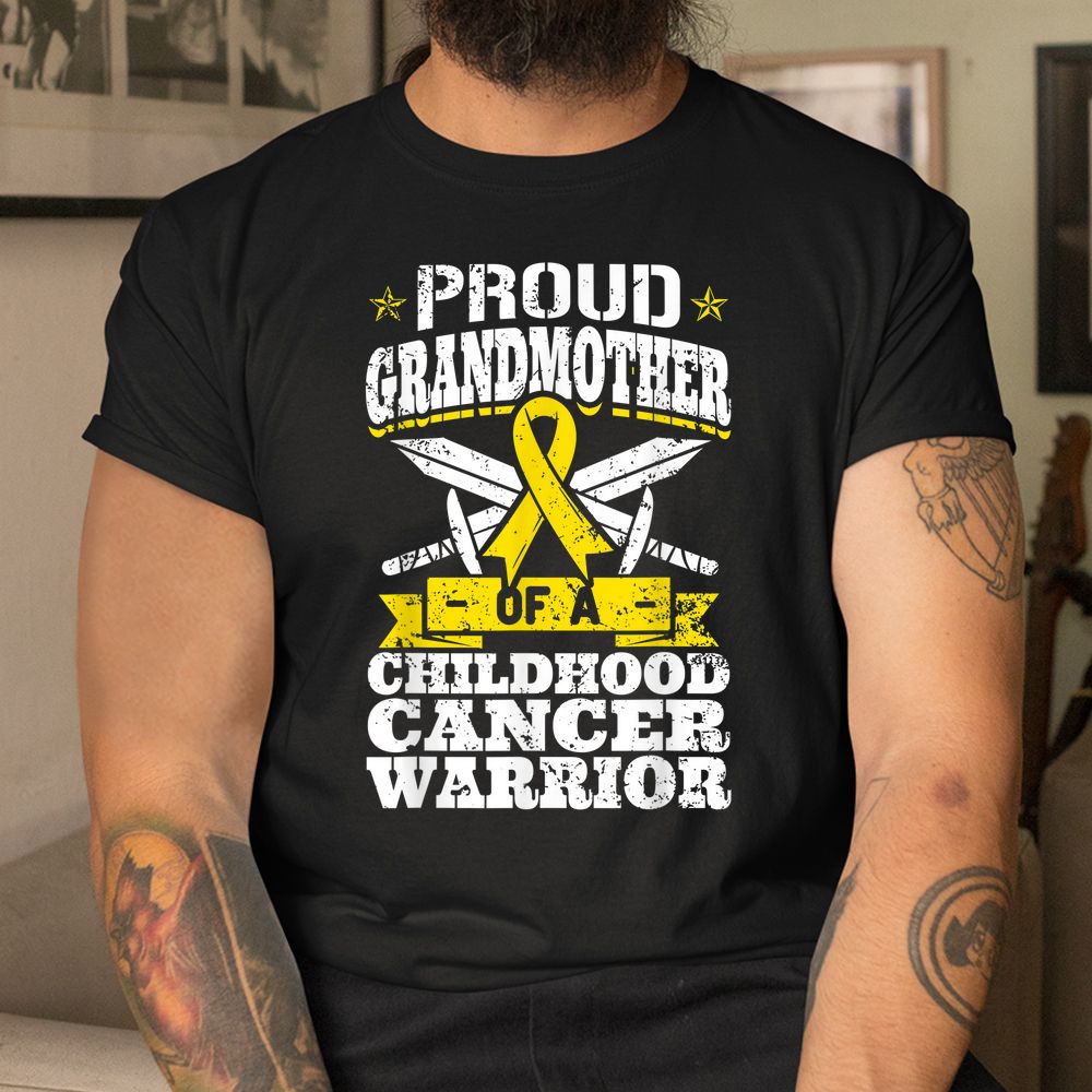 Proud Grandmother Of A Childhood Cancer Warrior Awareness Shirt