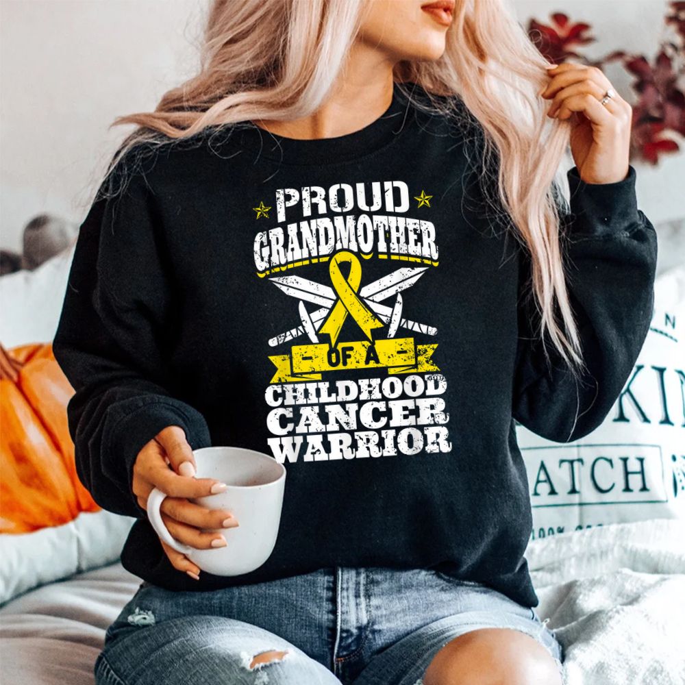 Proud Grandmother Of A Childhood Cancer Warrior Awareness Shirt