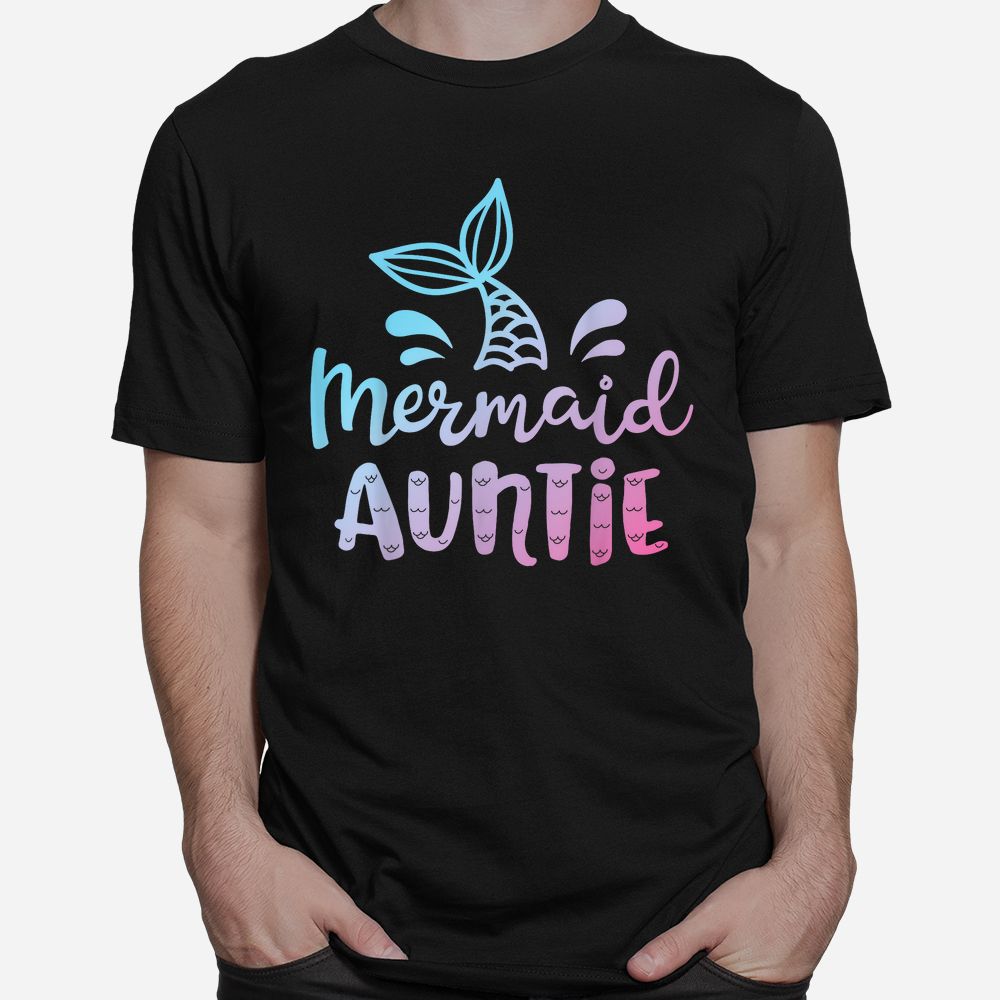 Mermaid Auntie Matching Birthday Shirt