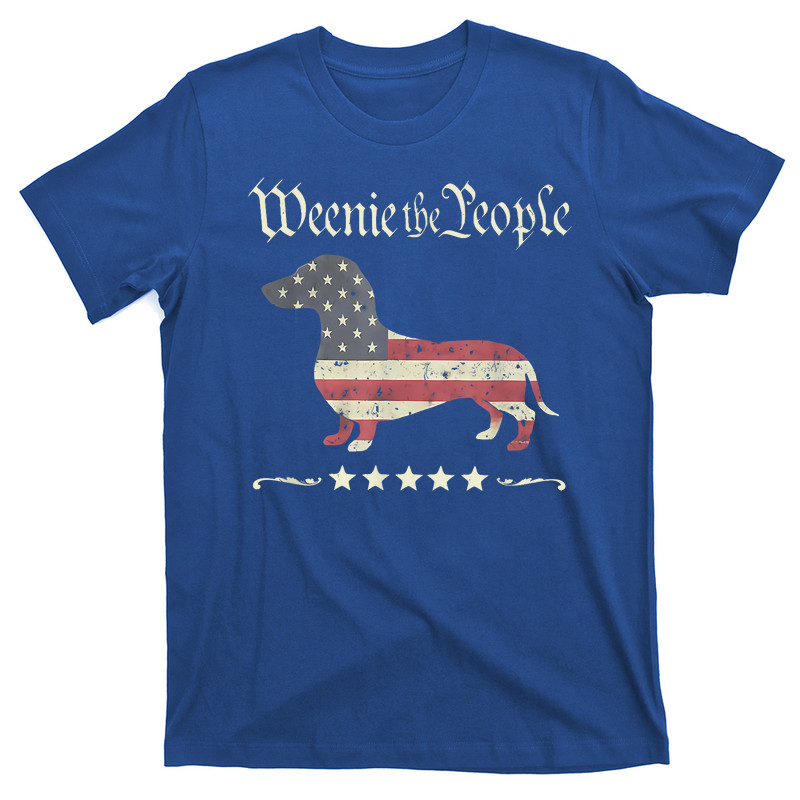 Weenie The People Dachshund 4th Of July T-shirt