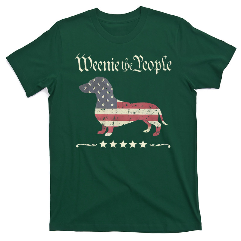 Weenie The People Dachshund 4th Of July T-shirt