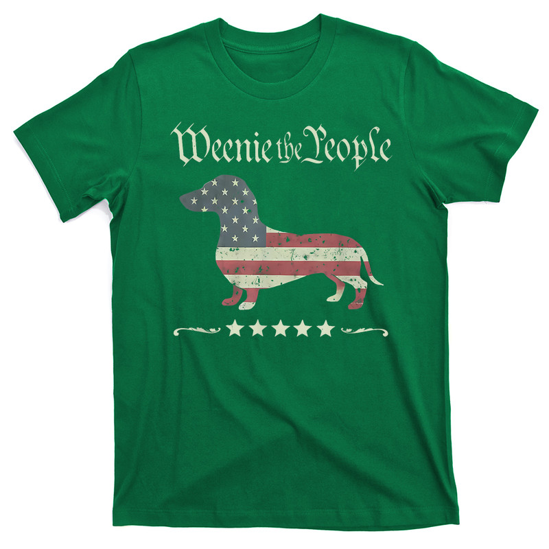 Weenie The People Dachshund 4th Of July T-shirt