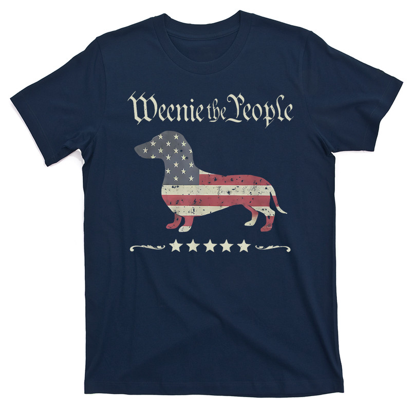 Weenie The People Dachshund 4th Of July T-shirt
