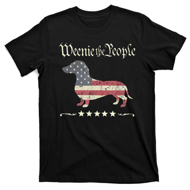 Weenie The People Dachshund 4th Of July T-shirt