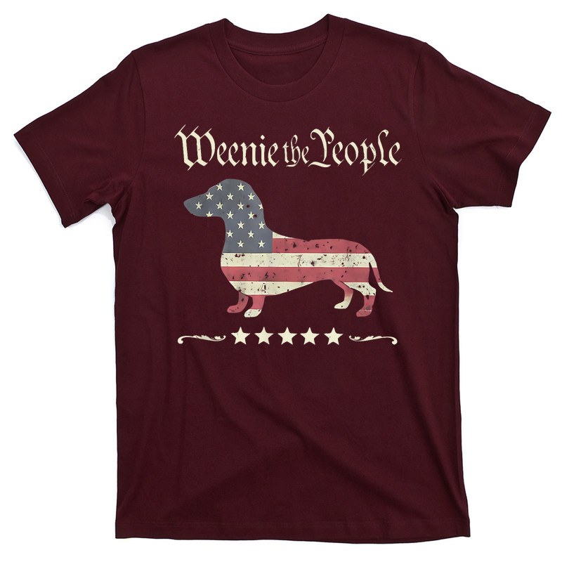 Weenie The People Dachshund 4th Of July T-shirt