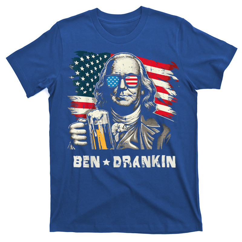Franklin Ben Drankin 4th Of July  T-shirt