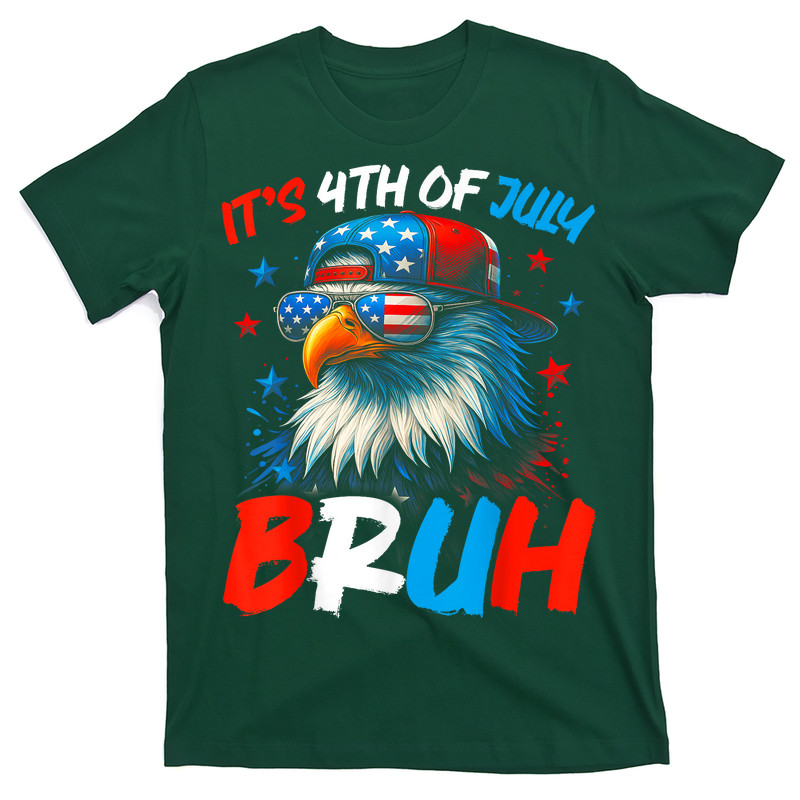 Bruh 4th Of July Fourth Of July Bald Eagle T-shirt
