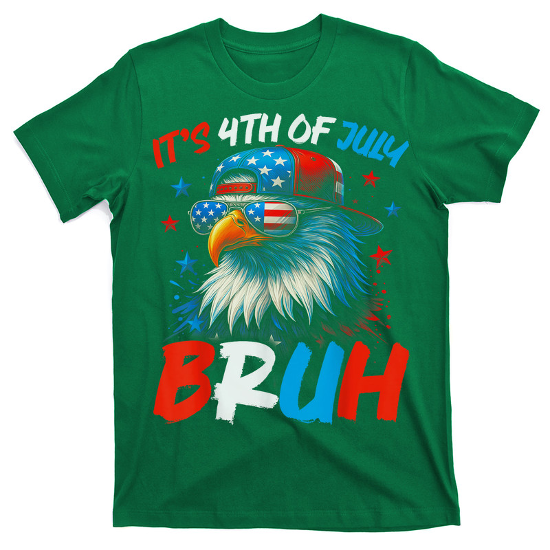 Bruh 4th Of July Fourth Of July Bald Eagle T-shirt