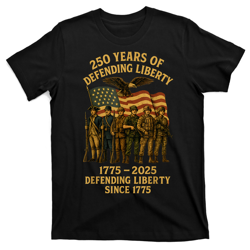 Patriotic Usa Army Us Military Parade 250th Anniversary 2025 T-shirt