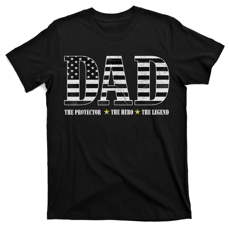 Dad The Protector Hero Legend T-shirt