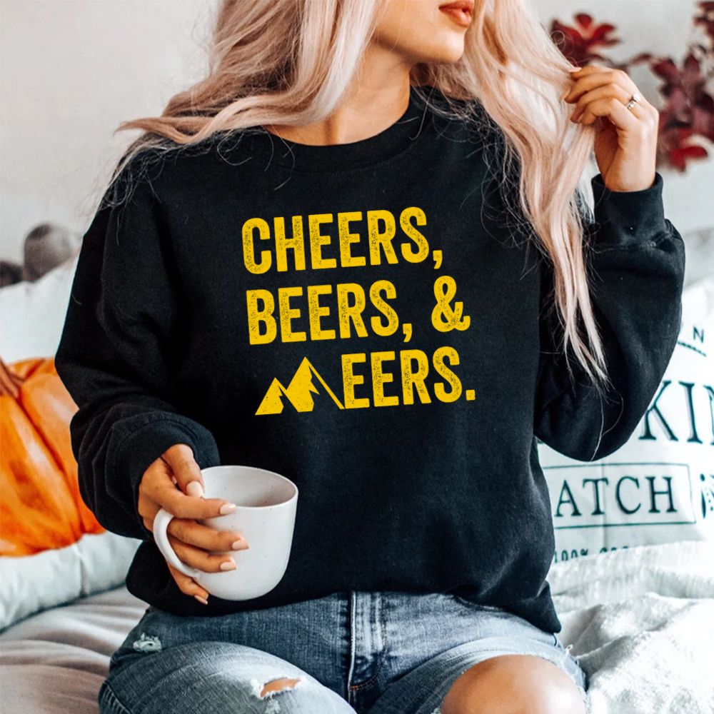 Cheers Beers And Mountaineers West Virginia Shirt