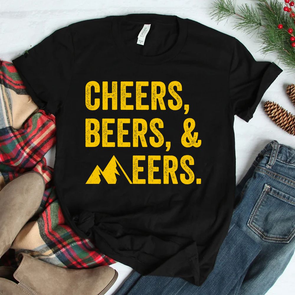 Cheers Beers And Mountaineers West Virginia Shirt