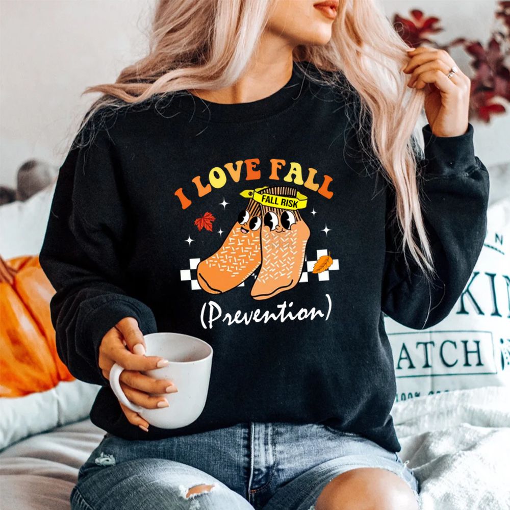 I Love Fall Prevention Fall Nurse Shirt