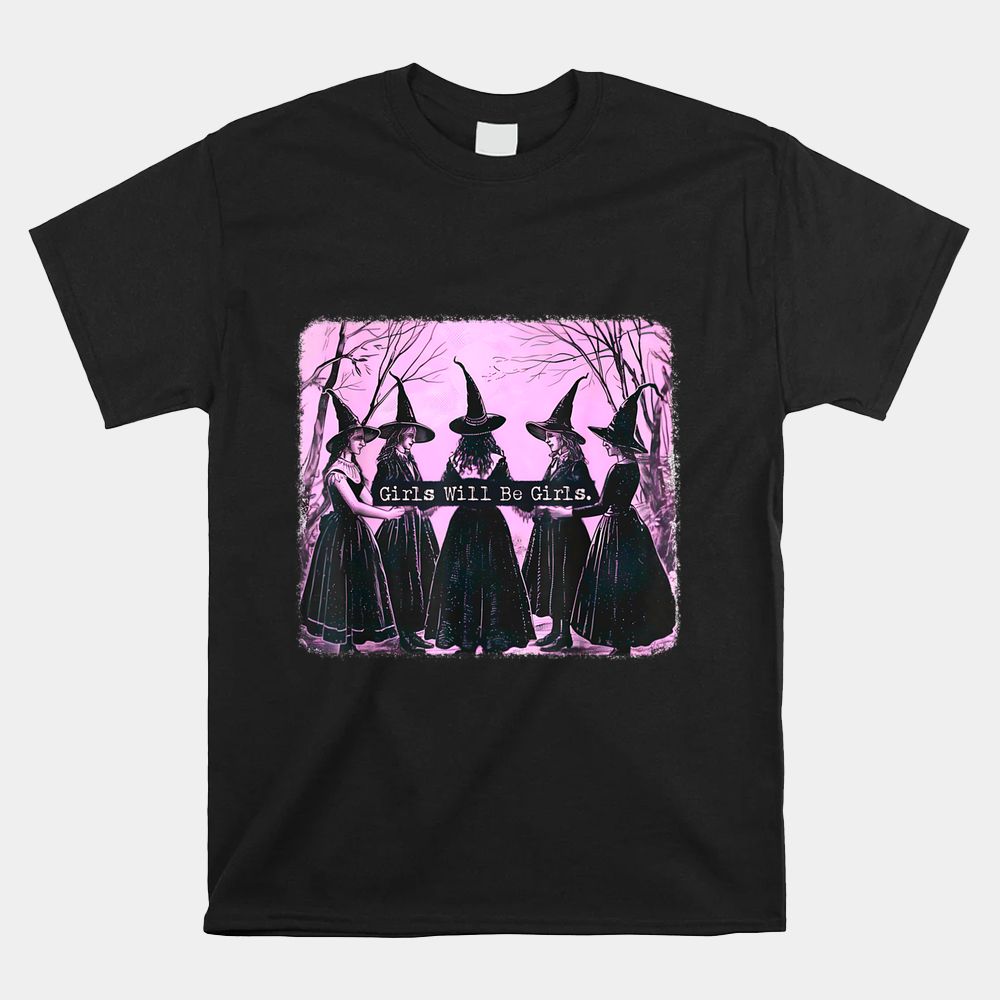 Girl Will Be Girl Witch Faeries Halloween Vibes Crop Shirt