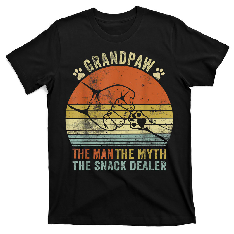 Grandpaw The Myth The Snack Dealer  T-shirt