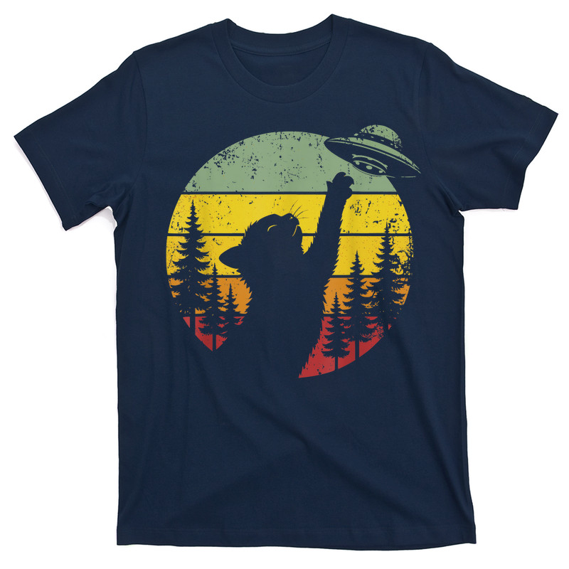 Cat Ufo Shirt Alien Spaceship T-shirt