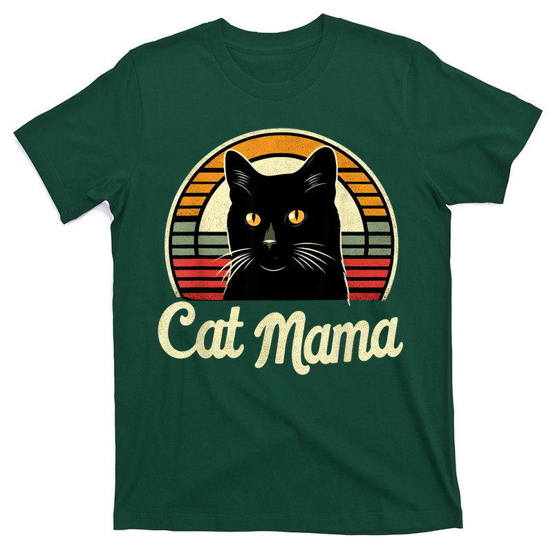 Cat Mama Cool Black Cat T-shirt