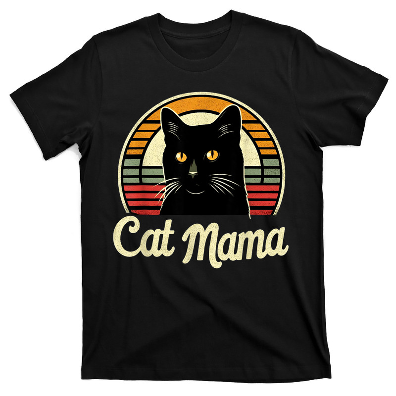 Cat Mama Cool Black Cat T-shirt