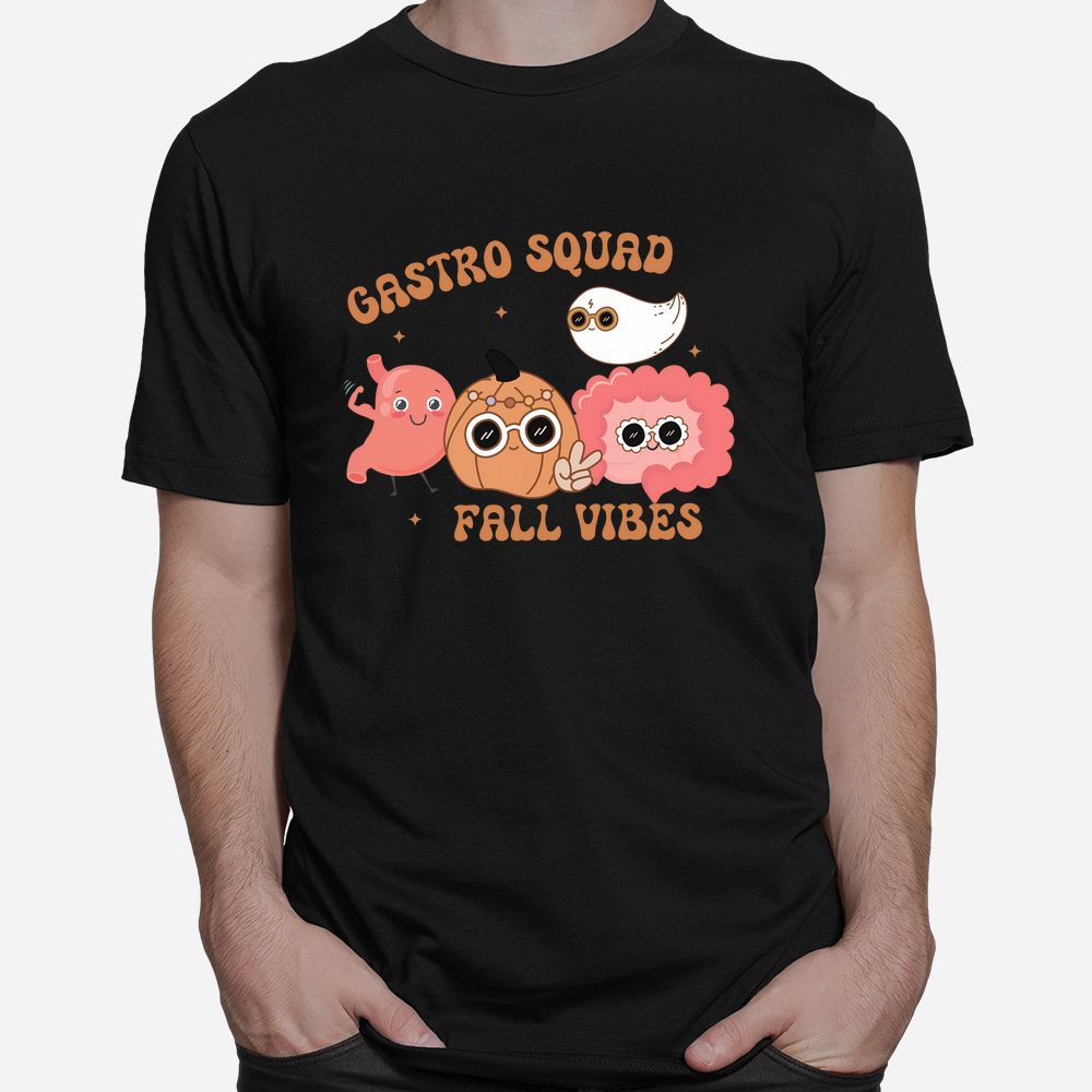 Fall Vibes Gastro Squad Ghost Halloween Spooky Endoscopy Shirt